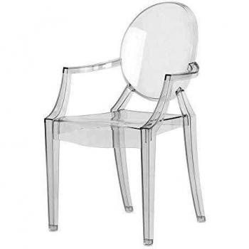 Kartell Kids Lou Lou Ghost Sedia in Cristallo