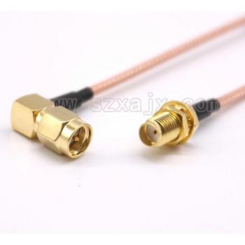 SMA Male Right Angle to SMA Female RG316 Cable