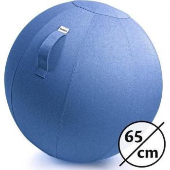 Ballon de bureau Backerz 65 cm – Ergonomie verte, housse lavable, design bleu pastel
