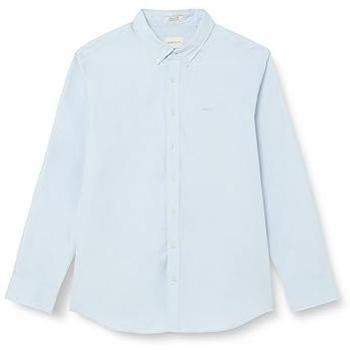 Camisa Gant Oxford Pinpoint Regular Fit azul (L)