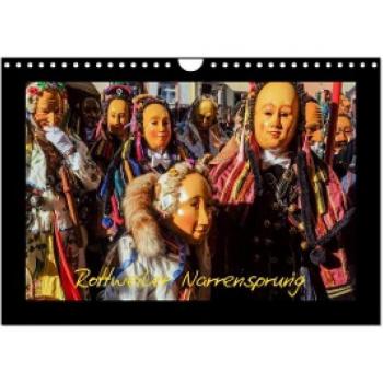 Rottweiler Narrensprung Wandkalender 2024 DIN A4 quer