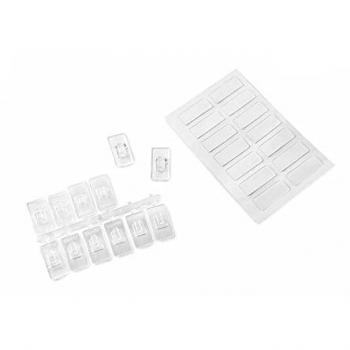 Crochet adhésif suspendable mini Inofix 3733‑8‑001 – Kit de 12