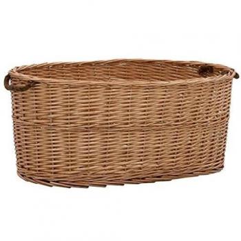 VidaXL Natural Willow Firewood Holder 78x54x34 cm