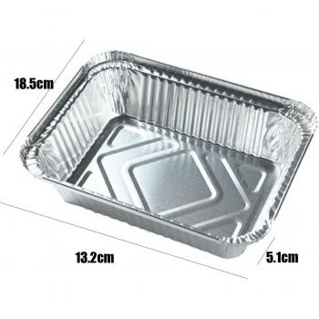 20-Pack Disposable Tin Foil Food Trays