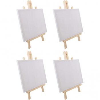 Kit de pintura con caballetes y lienzos