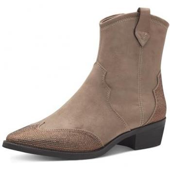 Marco Tozzi Western-Schuhe für Damen, Blockabsatz, Glitzereffekt 39