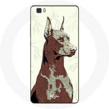 Coque de protection Doberman pour Huawei P8 Lite