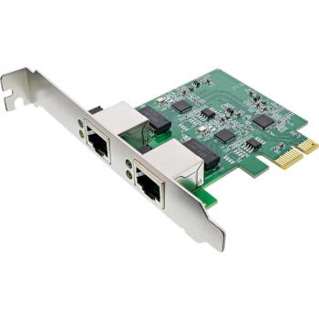 InLine Dual Gigabit PCIe Netzwerkkarte 2x RJ45 2.5GBit/s
