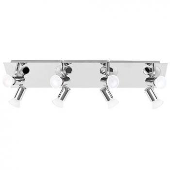 MiniSun 8 Way Silver Ceiling Bar Spotlight