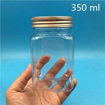 Bouteilles carrées transparentes en plastique 20 pièces 250/500G pour épices