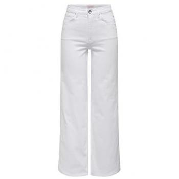 Only Madison Blush Jeans Wide Leg Bianca