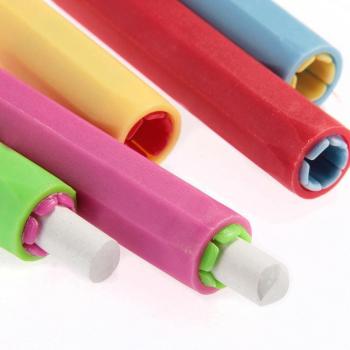 5pcs Vibrant Chalk Holders for Teachers
