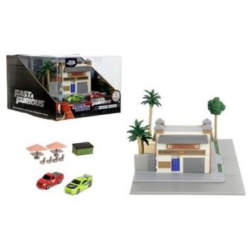 JADA Modellauto Jada Fast & Furious Toretto´s Café Diorama Scene 1:100