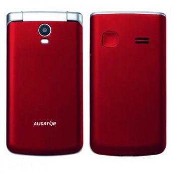 Mobilní telefon pro seniory Aligator V710 Senior červeno-stříbrný + st.nab