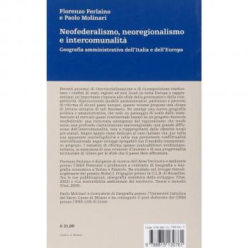 Neofederalismo, neoregionalismo e intercomunità. Geografia amministrativa dell'Italia e dell'Europa