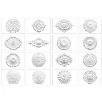 Rosone EPS Interno Polistirolo Decorativo Bianco R-16 28cm