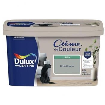 Dulux Valentine Peinture Crème de Couleur Satin Gris Alpaga 25 L