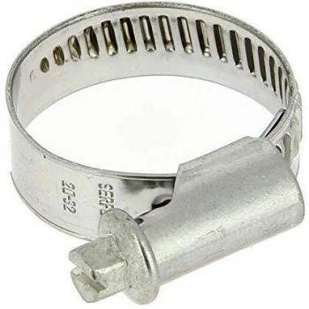 Collier inox bande pleine 12mm Ø20-32