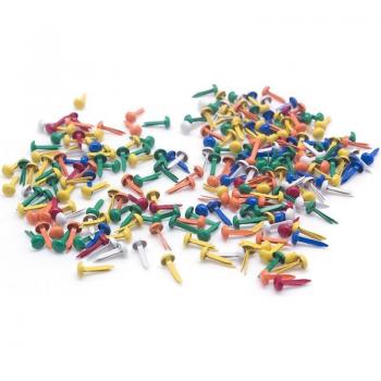 200PC Pastel Heart Brads for Scrapbooking, 9mm x 5mm