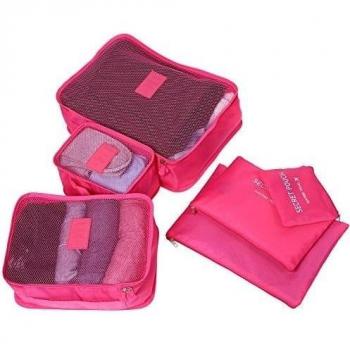 Molain 6-en-1 Organizador de Maleta, Set Impermeable para Ropa Sucia, Material Nylon