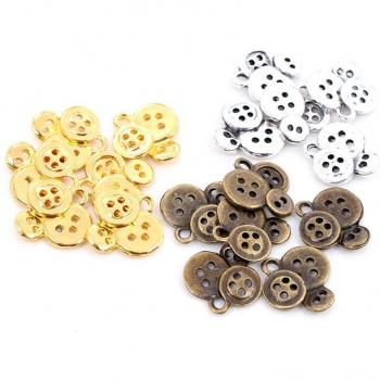 Charm Colgante de Bronce Antiguo 15x14mm