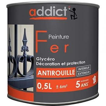 Peinture Fer 0.5L Vert Mousse par Addict