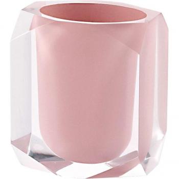 Chanelle Gedy – Contenedor de cepillos para encimera en resina rosa