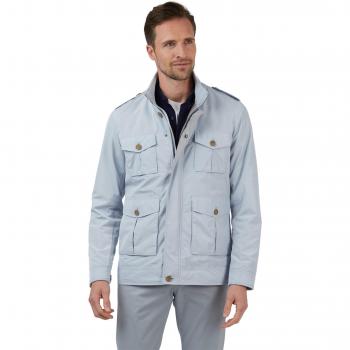 Jeff Banks Light Blue Task Jacket in Small Size
