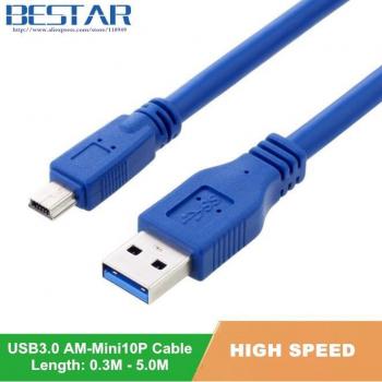 USB 3.0 A Male to Mini USB 3.0 10pin Cable 1.5m