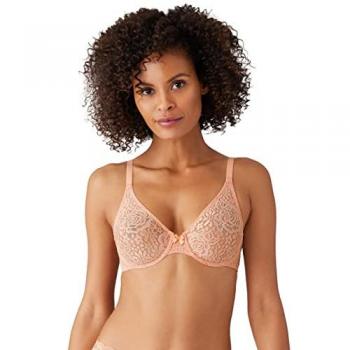 Pink Halo Lace Underwire Bra by Wacoal – 40D Polyamide