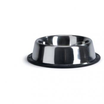 RVS eetbak met antisliprand 16,5 cm