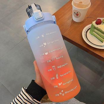 Botella Acampada 2 L Tritan con Tapa de Paja
