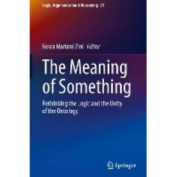 The Meaning of Something: Rethinking the Logic and the Unity of the Ontology (Logic, Argumentation & Reasoning, 29, Band 29)