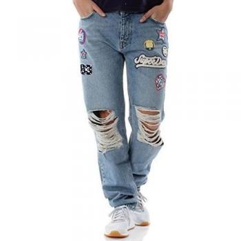 Superdry Jeans da Donna Blu 33