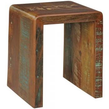 FineBuy Beistelltisch KALKUTTA 45 x 40 x 55 cm, Nachtkästchen Massiv