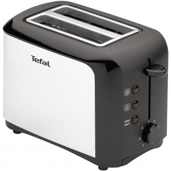 Grille‑pain Tefal TT356110 2 fentes, 850 W, finition inox/noir