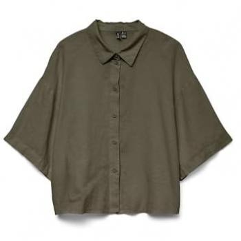 Vero Moda Blouse Courte Kaki-Vert