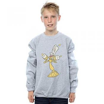 Kids' Disney Beauty & the Beast Distressed T-Shirt in Grey