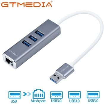 GTMEDIA USB 3.0 Gigabit Ethernet Adapter for Macbook and Raspberry Pi