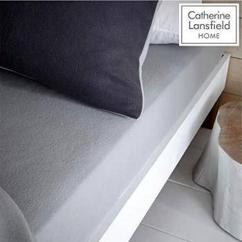 Catherine Lansfield Grey So Soft Fitted Sheet