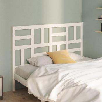 Tête de lit Élégante en Bois de Pin Blanc 146x4x104 cm