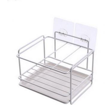 Iron Shelf Sponge and Soap Storage Organizer