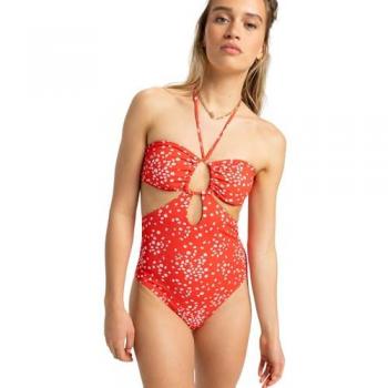 Roxy Swimwear Pt Beach Classics – Rot, 100 % Recycling‑Polyester, XS