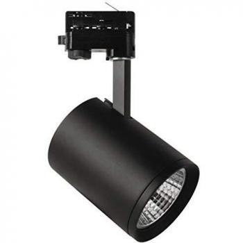 LED-Spot Marco für 3‑Phasen Schiene – Nachttiefes Schwarz, 3000 K