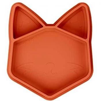 Isy Plate en silicone de BABYMOOV Renard Rouge