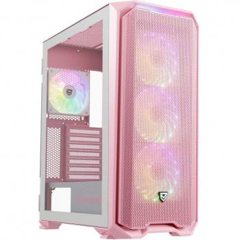 Caja gaming nfortec krater x | rosa