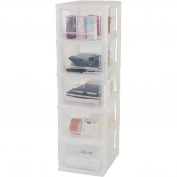 Rollcontainer IRIS SDC‑305 – Kunststoffschublade in Frostweiß