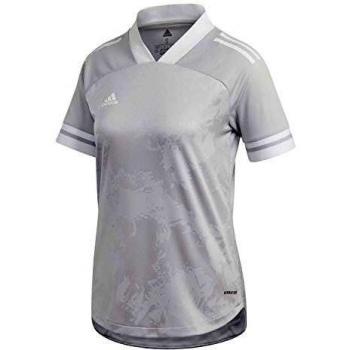 Adidas Damen Condivo 20 Performance T-Shirt, Team Light Grey/White, S