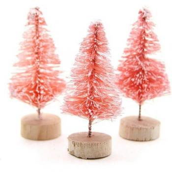 15 Stück DIY Weihnachtsbaum Miniatur Set für Tischdekoration