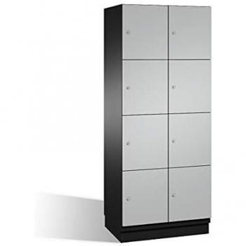 4-Fächer Stahlblech Schließfachschrank C+P